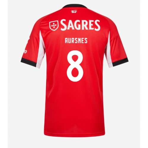 Stroje piłkarskie Benfica Fredrik Aursnes #8 Koszulka Podstawowej 2025-26 Krótki Rękaw